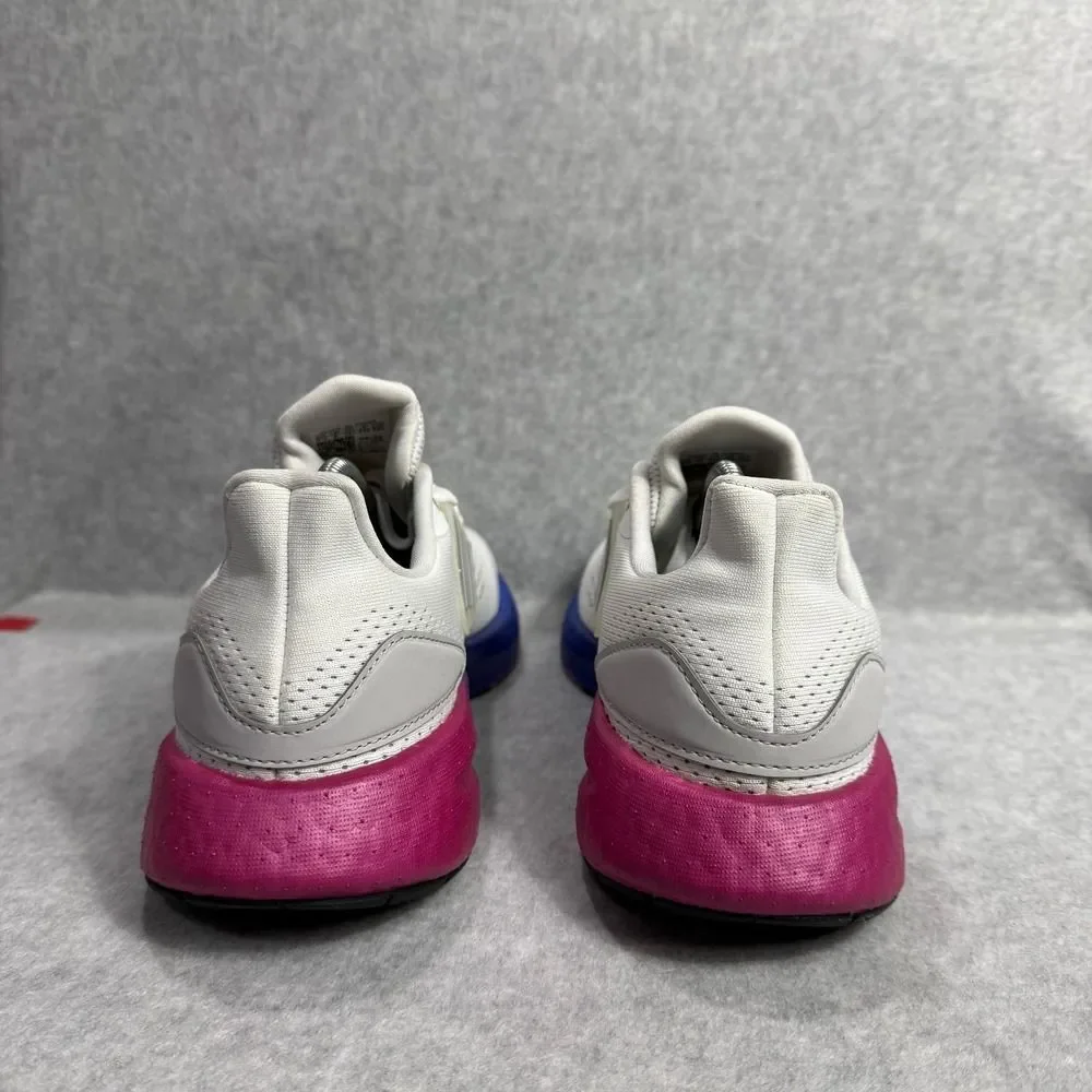 Adidas Ultraboost 22 Mens Shoes Size 7.5 White Purple Running Sneakers HQ8576